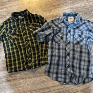 Men’s Button Ups- Medium- Wrangler & Real Tree